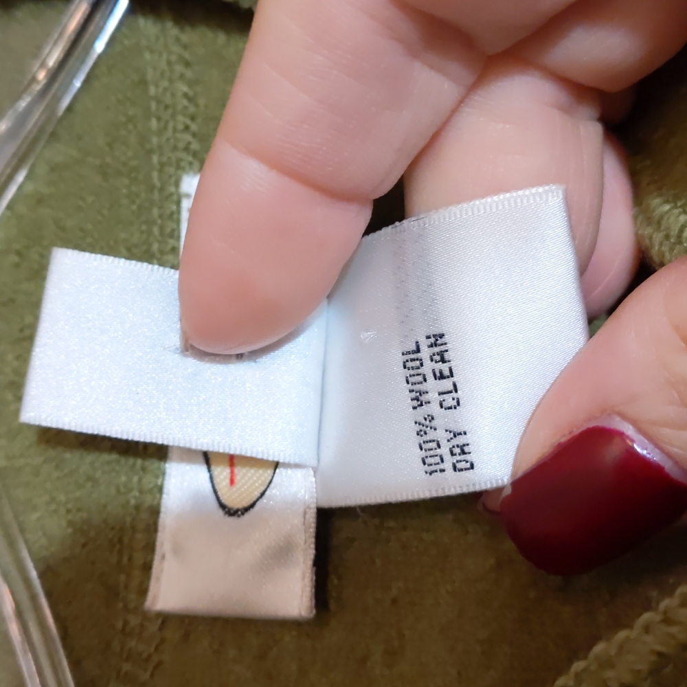 Talbots green wool jacket - Picture 6 of 10